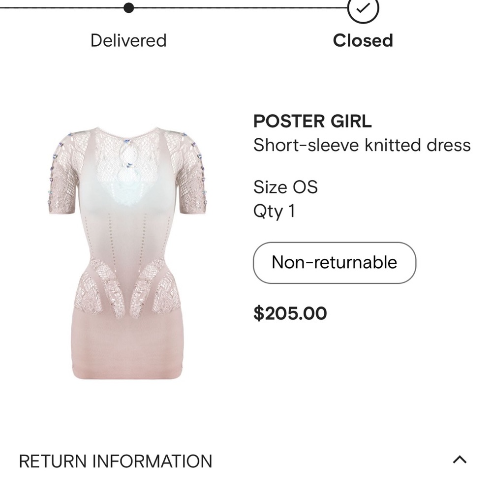 Authentic poster girl 2 tone dress